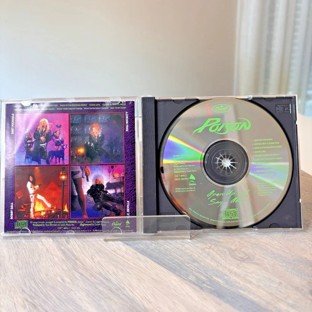 Open Up and Say...Ahh! by Poison (CD, May-1988, Capitol) - Picture 3 of 5